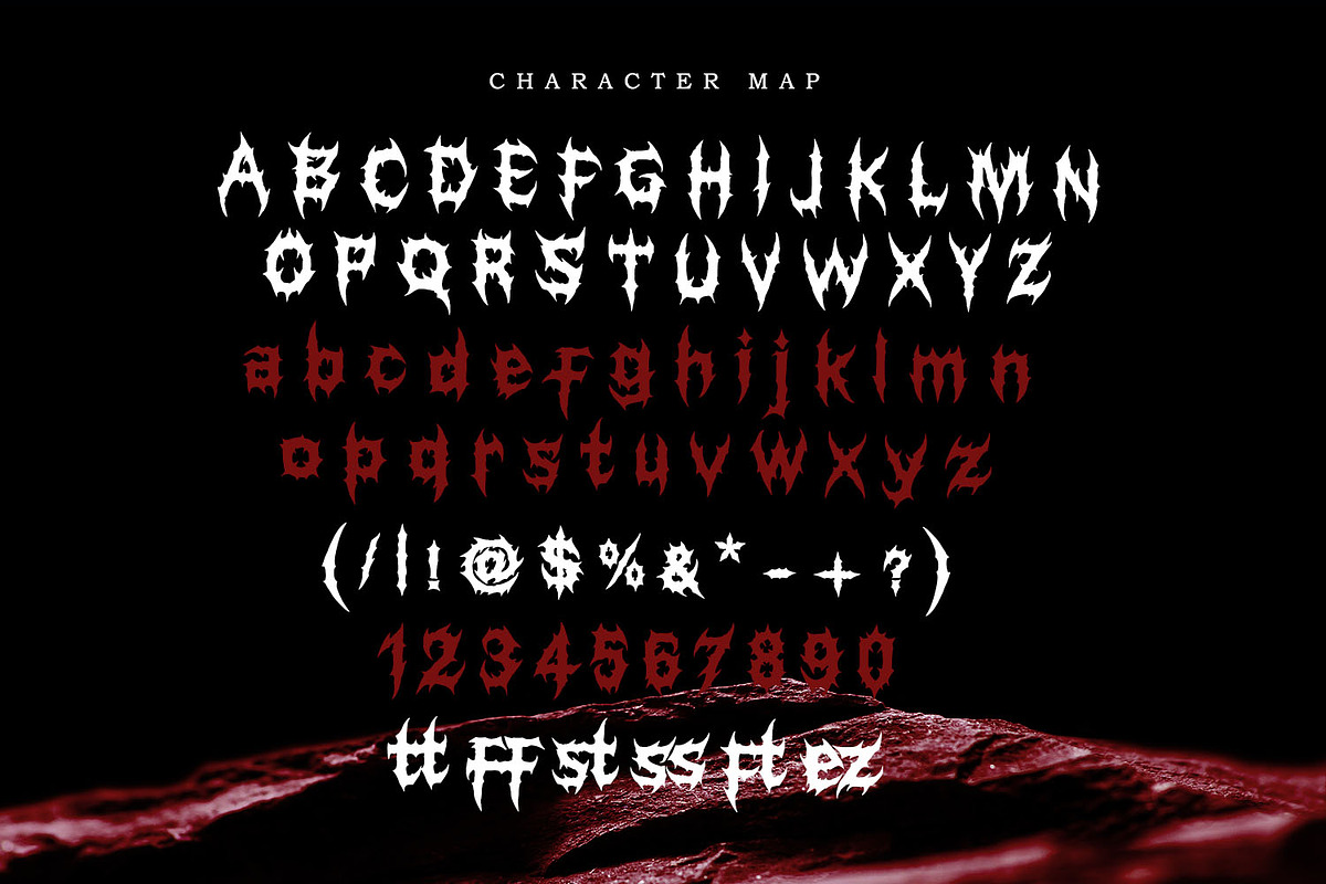 Slaughter, a Font by NUGS (Photo 6 of 6)