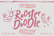 Rooster Doodle - Display Font, a Handwritten Font by Bayuktx (Thumbnail 1 of 8)
