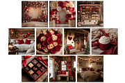 Happy Valentine's Day Backgrounds, a Background Graphic by NadiaTheronArt (Thumbnail 2 of 5)