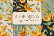 AUTUMN PUMPKIN floral pattern, a Pattern Graphic by Yuliia Lashevska (Thumbnail 12 of 12)