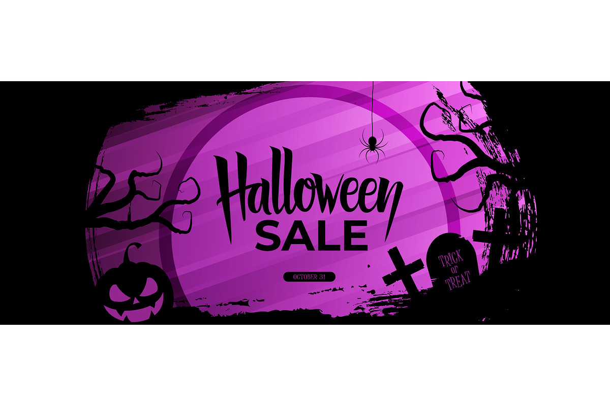 Halloween Sale Graphics Set, a Seasonal Illustration by Finevector (Photo 2 of 5)