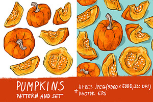 Pumpkin pattern and set