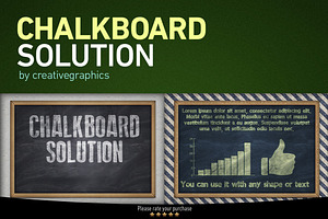 Chalkboard Solution PSD Template