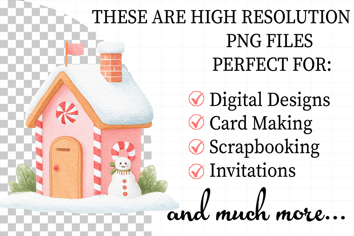 Christmas Gingerbread Png Clip Art, an Illustration by Daily.Designs (Photo 2 of 5)