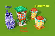 3D Cartoon Shop City, an Environmental 3D Model by Souchenki (Thumbnail 18 of 21)