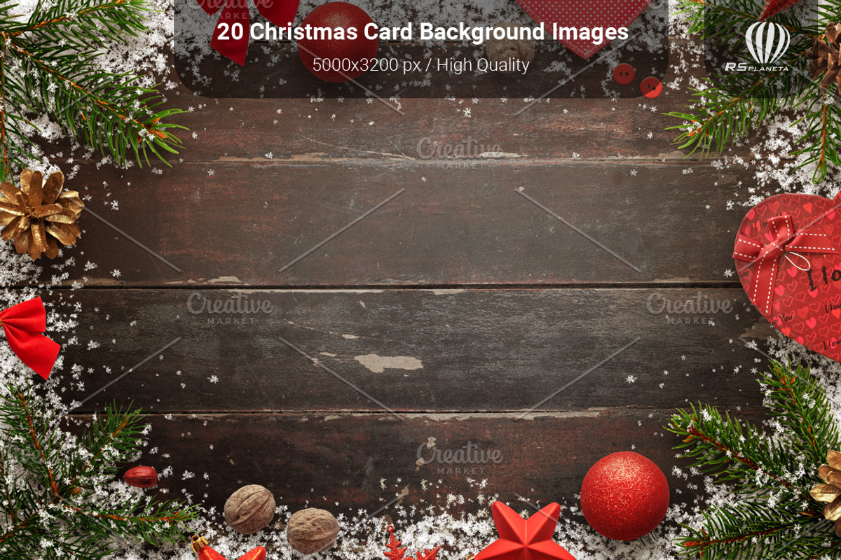 20 Christmas Card Background Images, a Templates & Theme by RSplaneta (Photo 1 of 5)
