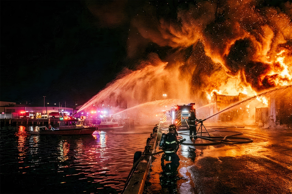 Firefighter Emergency Action, a Technology Illustration by StockVerse Creative (Photo 4 of 4)