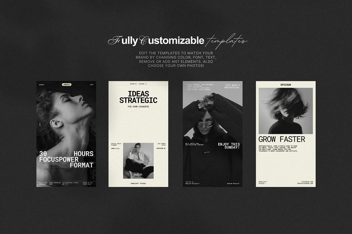 Marketing Instagram Story Canva Kit, a Social Media Template by Pixel Grid (Photo 7 of 8)