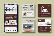 Modern Furniture Social Media Post, a Social Media Template by MightyDesign (Thumbnail 1 of 8)