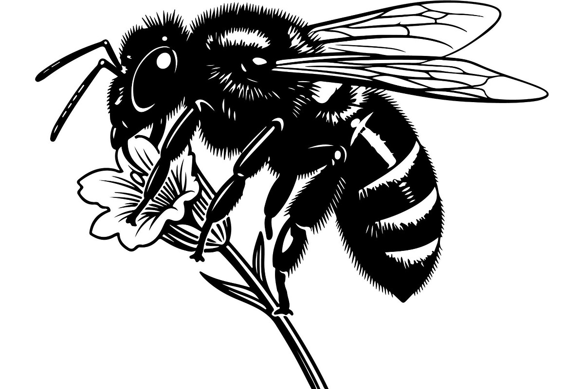 Bee Silhouette Bundle, a Background Graphic by Creativeshirt (Photo 11 of 18)