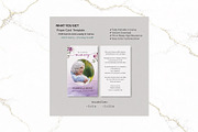 Funeral Prayer Card Canva FR009, a Card Template by TyphoonStudio (Thumbnail 2 of 6)