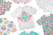Owls And Flowers. Vector Clip Art., an Illustration by Fairy dreams (Thumbnail 10 of 10)