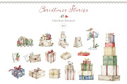 Christmas Stories Watercolor Animals, a Seasonal Illustration by Kreker Kate (Thumbnail 11 of 12)