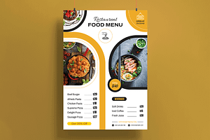 Food Menu Template, a Flyer Template by MightyDesign