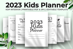 2023 Kids Planner KDP Interior, a Templates & Theme by M9 Design