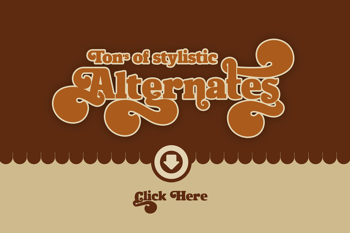 Ventabold - Retro Groovy Font Style preview 4