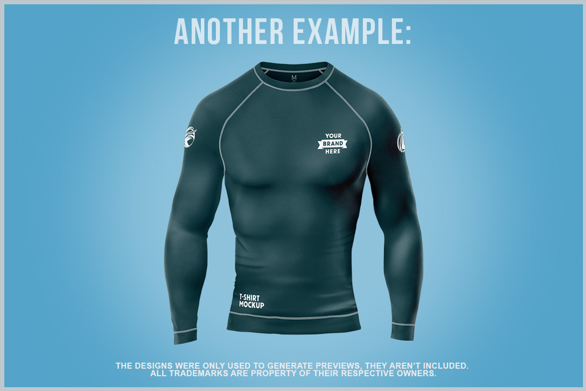 Long Sleeve Compression Mockup PSD, a Shirt Mockup by Bruno's Shop (Photo 4 of 5)