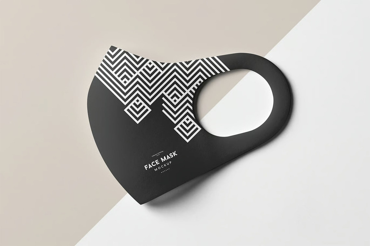 Face Mask Mock-up, a Mask Mockup by zippypixelstudio (Photo 4 of 12)