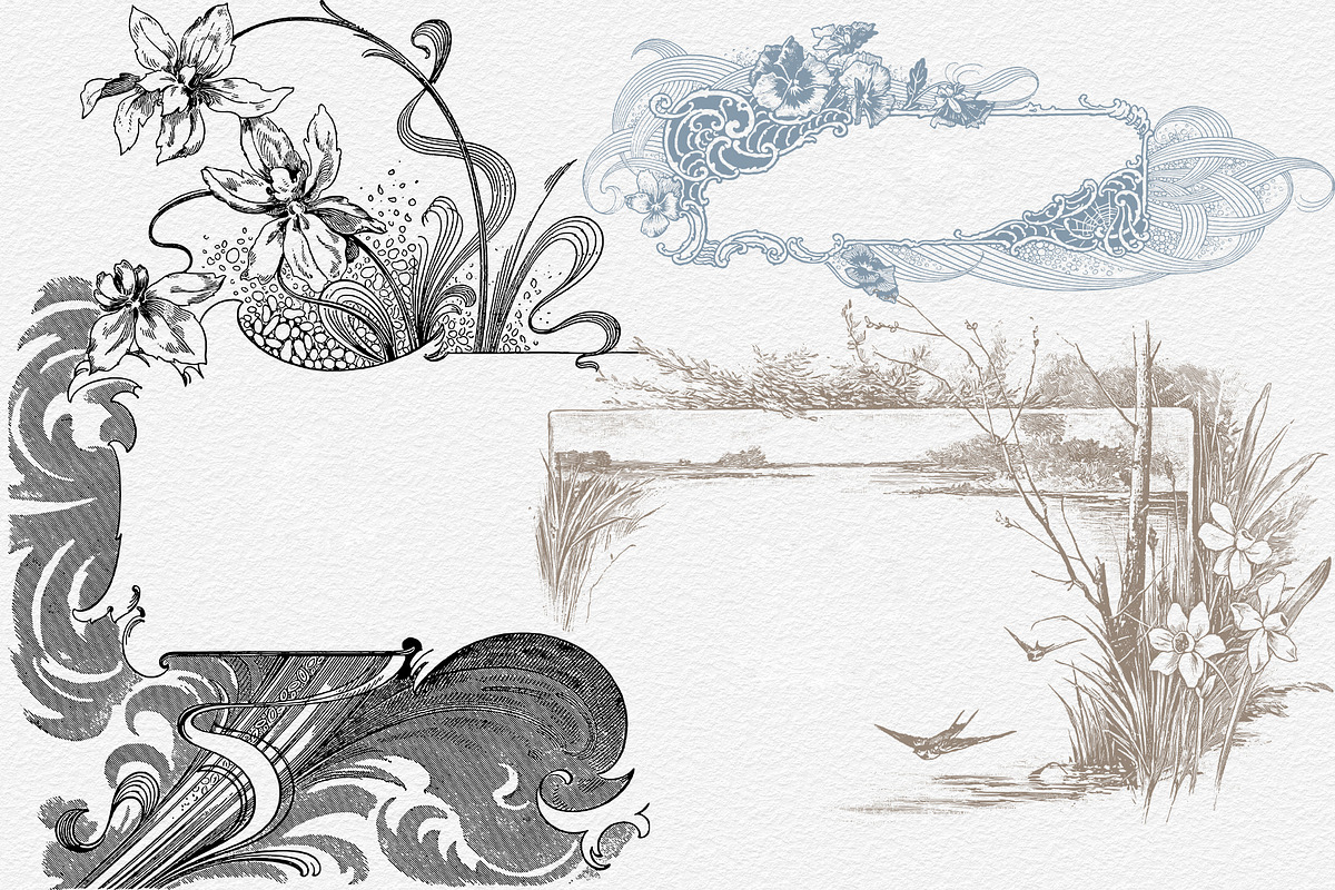 Procreate Decorative Borders, a Brush Add-On by AW Studios (Photo 6 of 7)