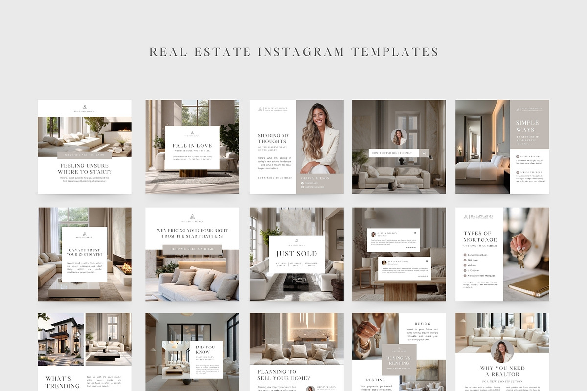 Real Estate Social Media Templates, a Social Media Template by Instprofi | Studio Estimo (Photo 3 of 10)