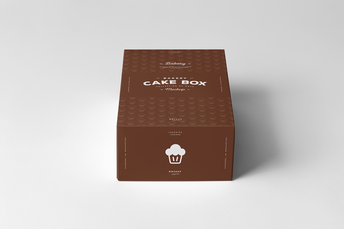 Cake Box Mock-up, a Packaging Mockup by Yogurt86 (Photo 2 of 7)