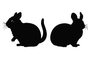 Chinchilla Animal Silhouettes Vector, an Animal Illustration by Gfx Expert Team (Thumbnail 3 of 3)