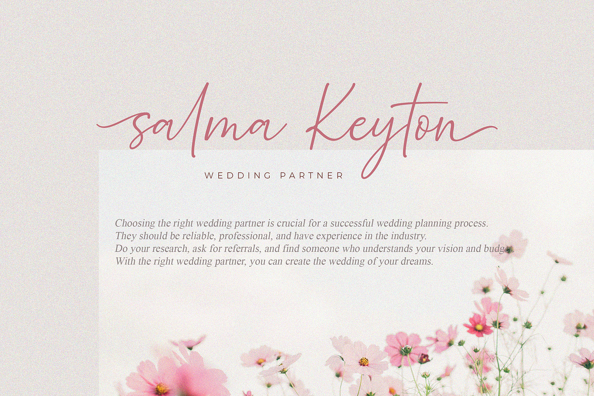 La Modesta, a Script Font by MJB Letters (Photo 6 of 10)