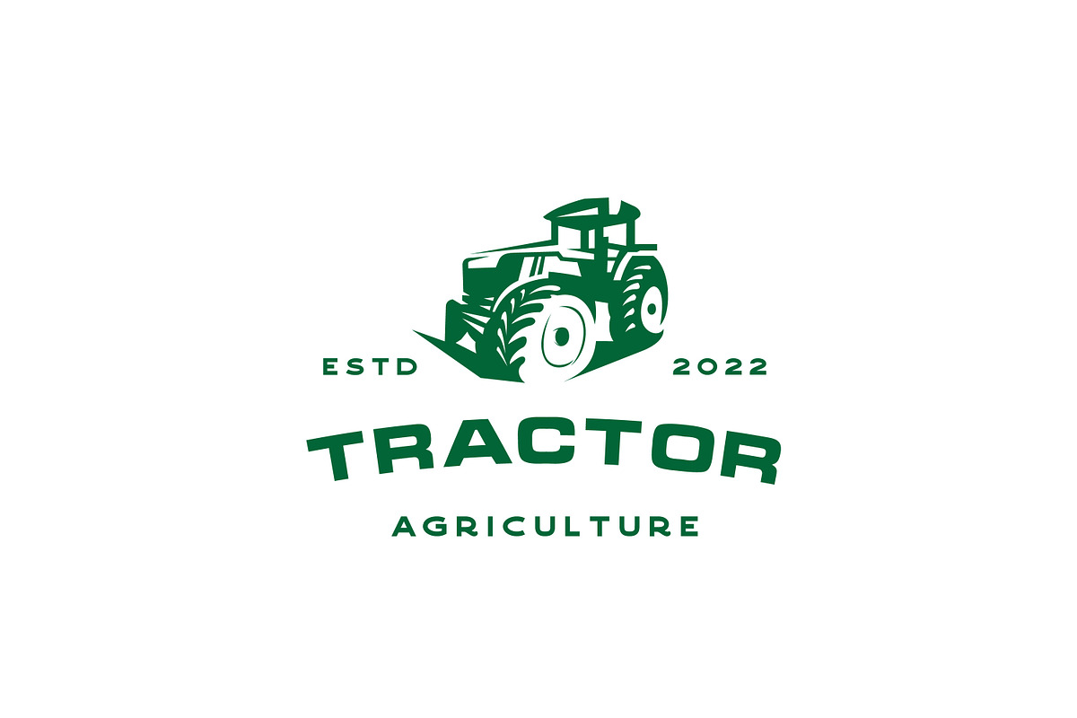 Tractor Farm Agriculture Logo, a Branding & Logo Template by Weasley99Store