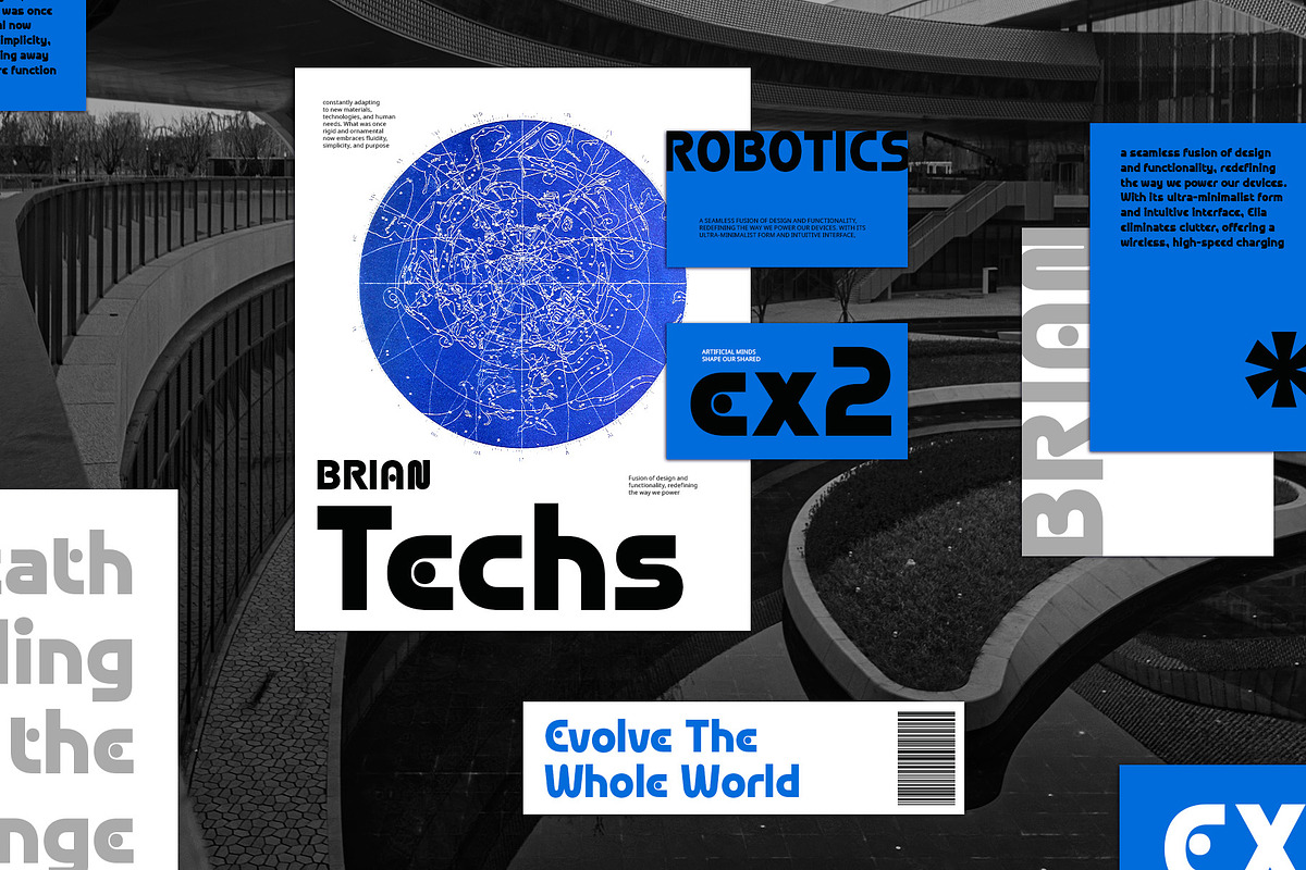 CS Syberic – Techno Font, a Sans Serif Font by Craft Supply Co. (Photo 6 of 8)