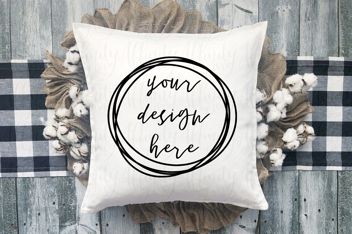Farmhouse Pillow Mockups, a Household Mockup by Affinity Grove