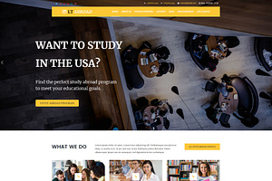 LT Abroad Onepage WordPress Theme