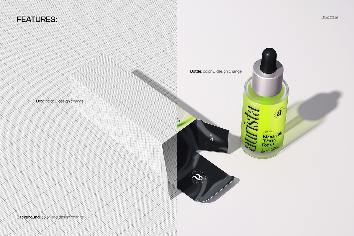 Dropper Bottle Carton mockup, a Merchandise Mockup by creatsy5 (Photo 3 of 8)