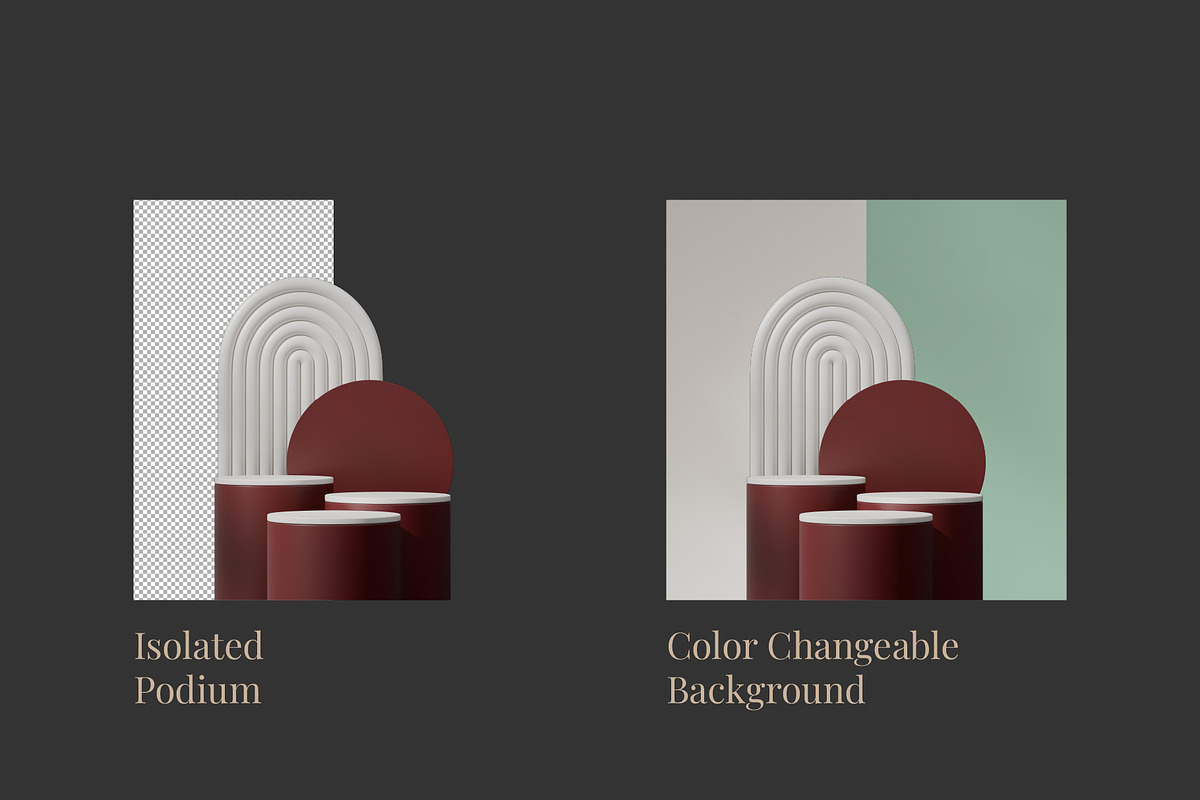 5 Podium with Transparent Background, a Background Graphic by faustudio (Photo 2 of 7)