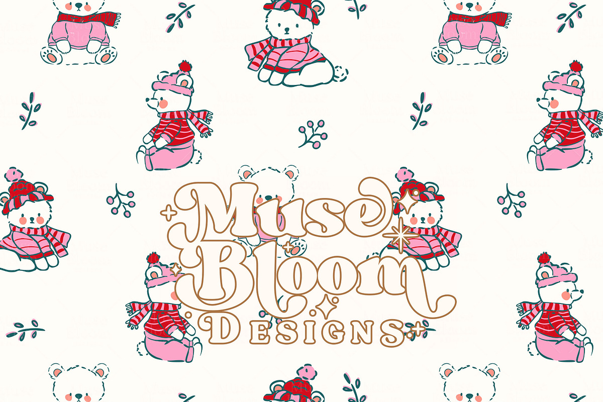 Snowflakes Holidays Seamless Set, a Pattern Graphic by MuseBloomDesigns (Photo 21 of 29)
