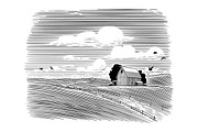 Large Midwestern Barn, a Work Illustration by blue67sign (Thumbnail 3 of 4)
