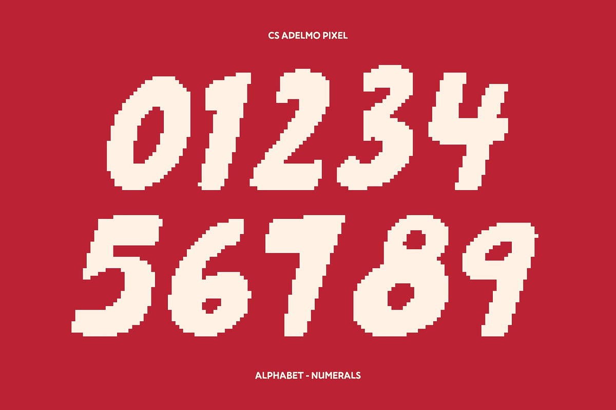 CS Adelmo Pixel, a Sans Serif Font by Craft Supply Co. (Photo 5 of 8)