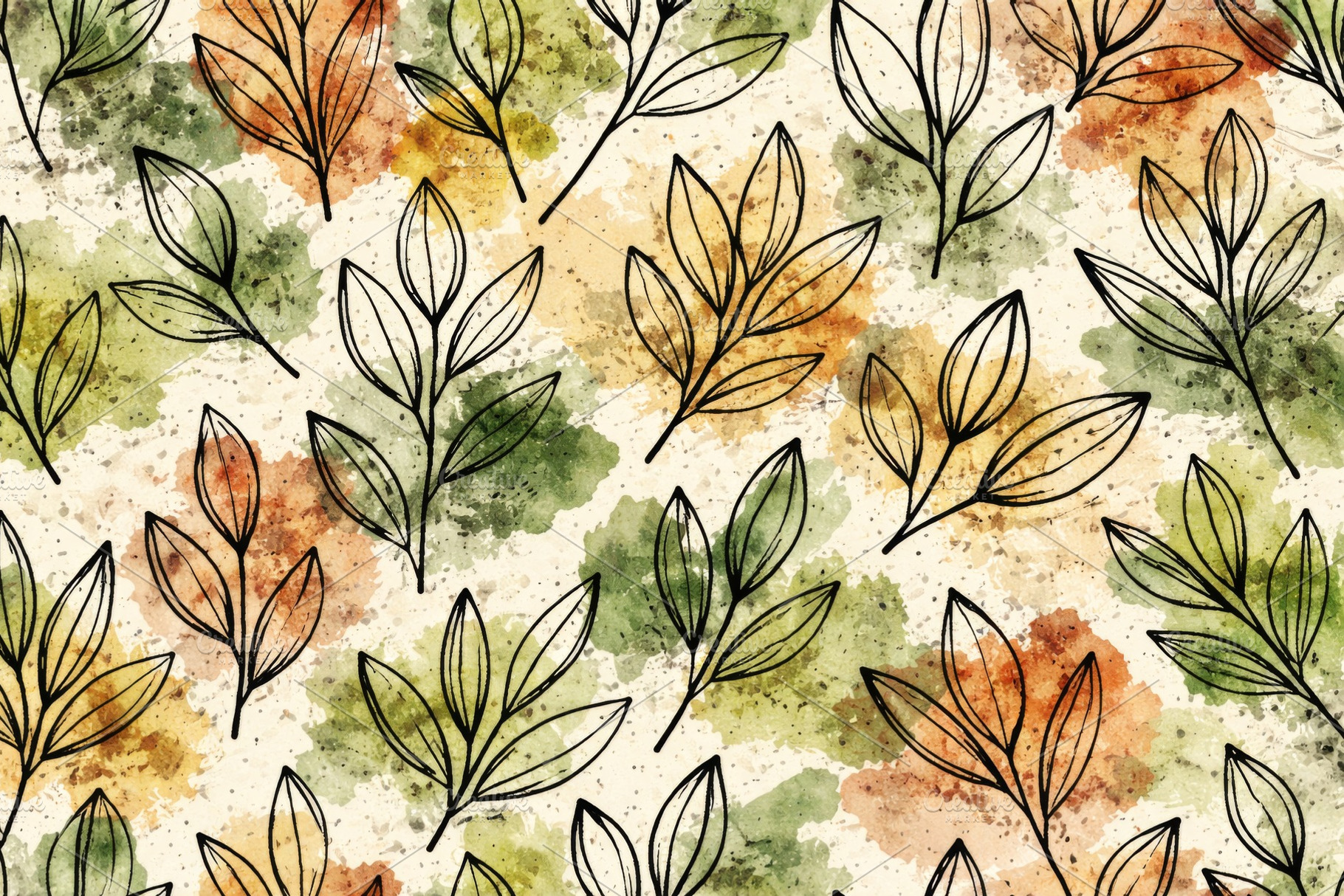 Botanical illustration with watercol, a Photo by Dvoevnore photos