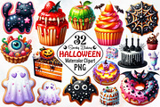 Halloween Spooky Bakery Clipart, an Illustration by RobertsArt (Thumbnail 1 of 7)