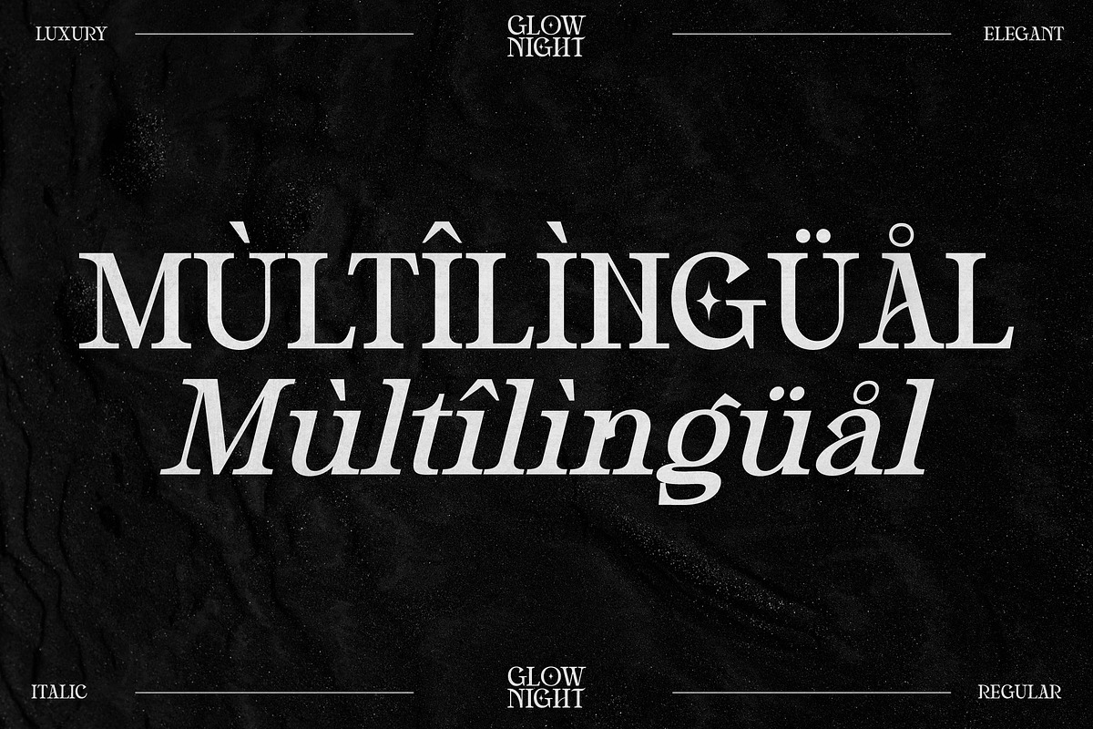 Glow Night Stylish Serif Font, a Serif Font by Storytype Studio (Photo 11 of 16)