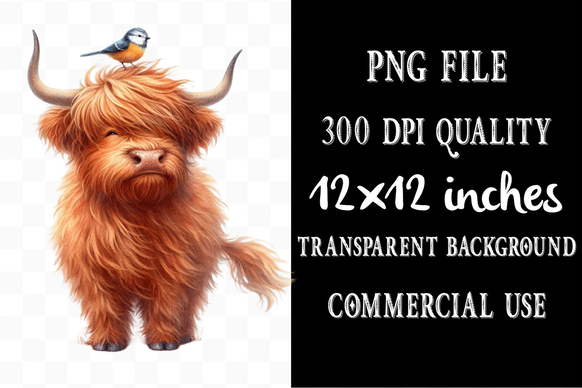 Autumn Fall Highland Cow Clipart, an Illustration by Designking (Photo 4 of 4)