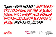 Gunaguna Horror Font, a Handwritten Font by Fontcamp Type Foundry (Thumbnail 7 of 10)