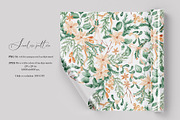 Festive Christmas Botanical Pattern, a Pattern Graphic by SirenaArt (Thumbnail 3 of 15)