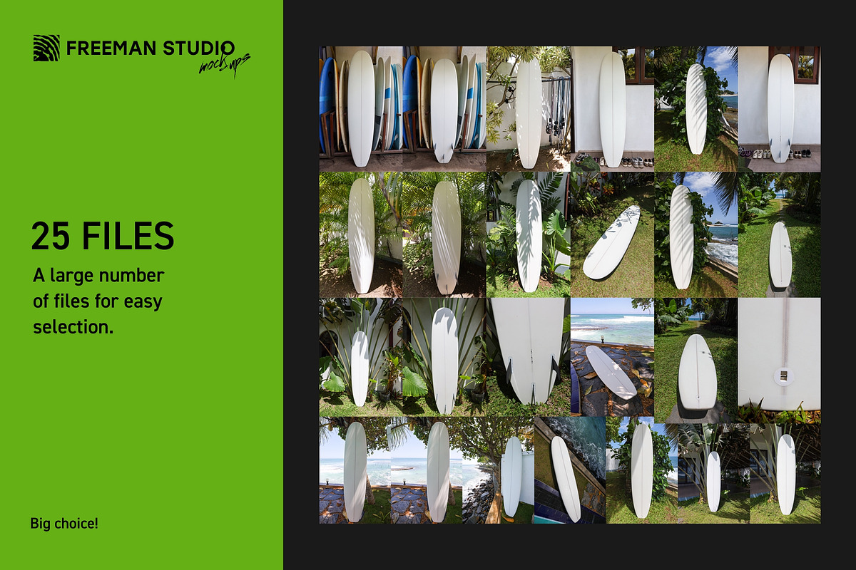 Surfboard Mockup Set, a Merchandise Mockup by Freeman Studio (Photo 4 of 16)