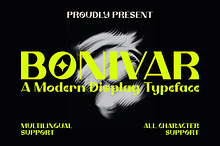 Bonivar - A Modern Display Font