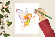 Happiness Fairy Clipart, an Illustration by RobertsArt (Thumbnail 3 of 7)
