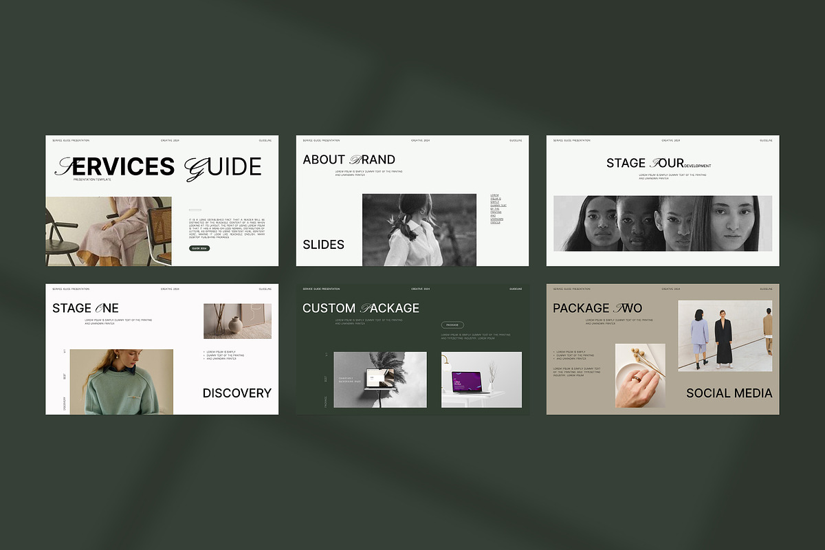 Service Guide Presentation Template, a Presentation Template by ...