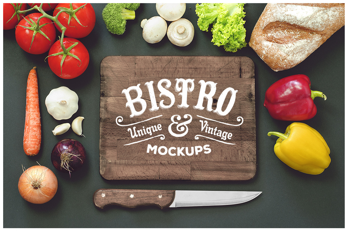 5 Bistro Mockups Pack, a Mockup by Victor Barac (Photo 5 of 5)