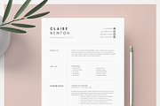 1, 2 and 3 Page Word Resume Template, a Resume Template by DemeDesign (Thumbnail 1 of 7)