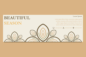 Abstract Floral Banner Template, a Marketing Template by sekitarief
