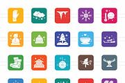 50 Winter Filled Round Corner Icons, an Icon by IconBunny (Thumbnail 2 of 2)